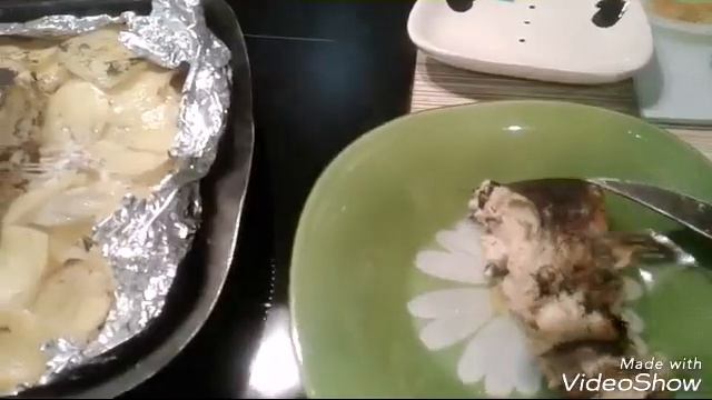 Что получилось? Горбуша запеченая в фольге . смотреть онлайн