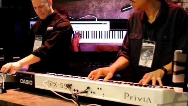 Larry Dunn playing the Casio Privia PX-5S at NAMM 2014 смотреть онлайн