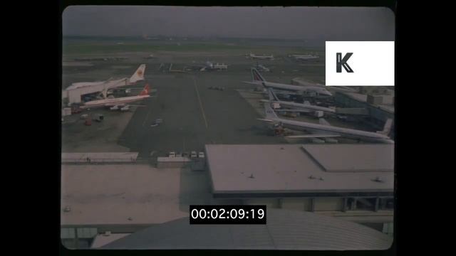 1960s, 1970s Timelapse of John F Kennedy Aiport, New York, 4K from 35mm смотреть онлайн