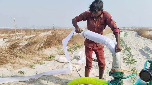 5 inch ka best plastic pipe 8hp diesel engine water pump kisaan farming work смотреть онлайн