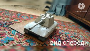 Танк Е-100 из пластелина.