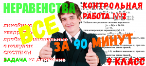 КР_№ 2_АЛГЕБРА_9 класс_ВСЕ неравенства за 90 минут