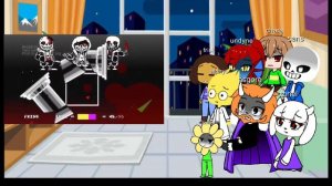 undertale reacts to murder time trio hardmode part 1
