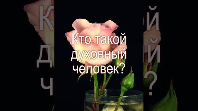 Кто такой духовный человек? (Ответ видеописьмом)