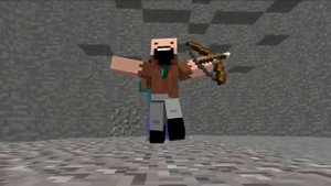 Анимация Minecraft Notch Vs Herobrine(нотч против херобрина)