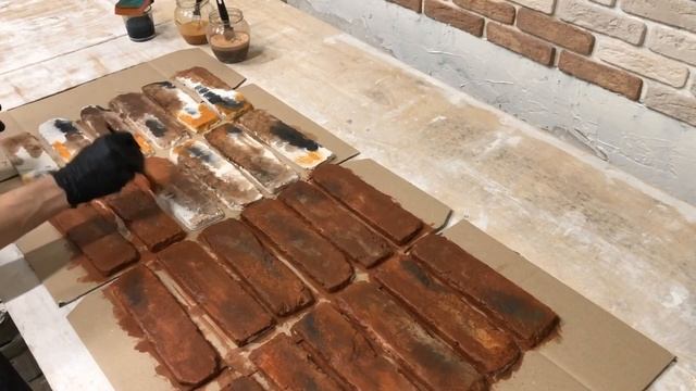 Покраска декоративного камня, кирпича смотреть онлайн