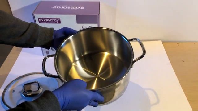 Обзор Кастрюли EVIMSARAY серии Safir из нержавеющей стали смотреть онлайн