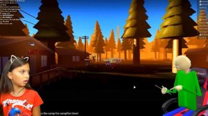 НОВЫЙ СТРАШНЫЙ ЛАГЕРЬ с БАЛДИ! Роблокс SUMMER CAMPING Baldi В РЕАЛЬНОЙ ЖИЗНИ Roblox Валеришка KIDS
