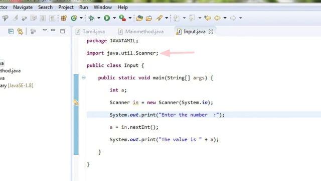 #6 INPUT From User in JAVA Tamil | Get input From User in JAVA | How to get Input in Java | Scanner