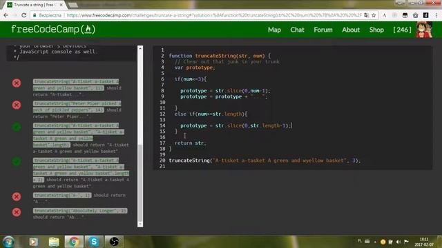 FreeCodeCamp.com - Polska - Truncate A String