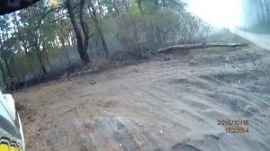 The fire in the forest! / Пожар в лесу! (pitbike ride)