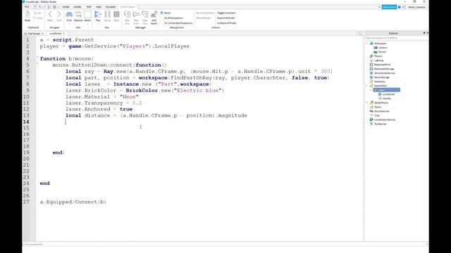 Нуб с лазером против Пеннивайса в Роблокс. Симулятор лазера в Roblox Studio. Programming Raycasting смотреть онлайн
