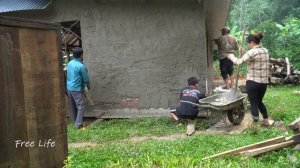 Plastering cement walls for wooden houses | free life