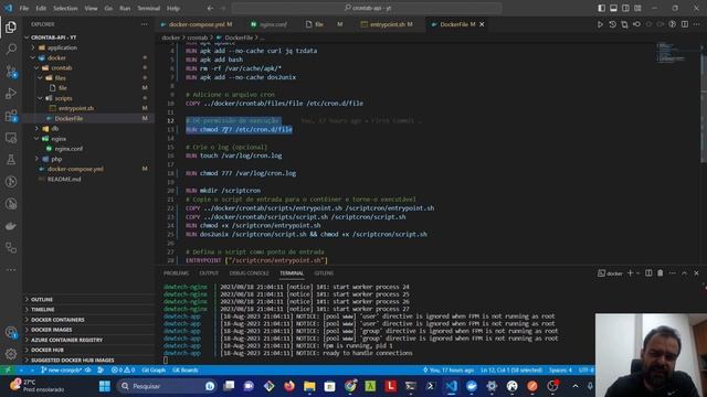 CRONTAB - Agendamento de tarefa com Docker e API Laravel смотреть онлайн