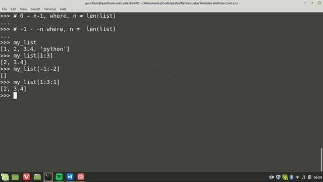 Lists - Slicing in Python смотреть онлайн