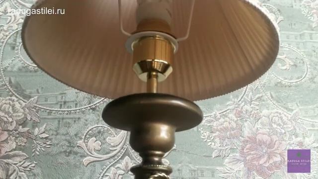 Светильник настольный "Ампир", абажур шёлк MK 7020 silk смотреть онлайн
