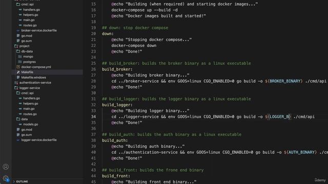 4-7 Add the logger service to docker compose yml and the Makefile смотреть онлайн