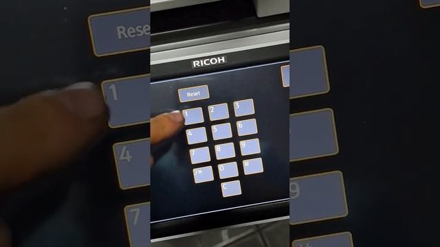 Enter to the service mode Ricoh mp c4504