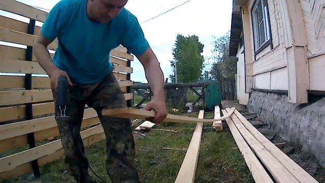 Забор плетенка своими руками ч 1. смотреть онлайн