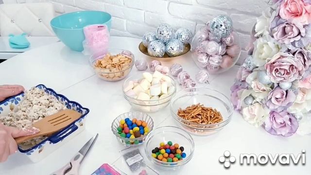 ДЕСЕРТ БЕЗ ВЫПЕЧКИ / ШАРИКИ ИЗ ПОПКОРНА С МАРШМЕЛЛОУ #маршмеллоу #десерт #рецепт  #зефир #десерты