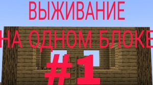 ВЫЖИВАНИЕ НА ОДНОМ БЛОКЕ! #1 НАЧАЛ СТРОИТЬ ДОМ