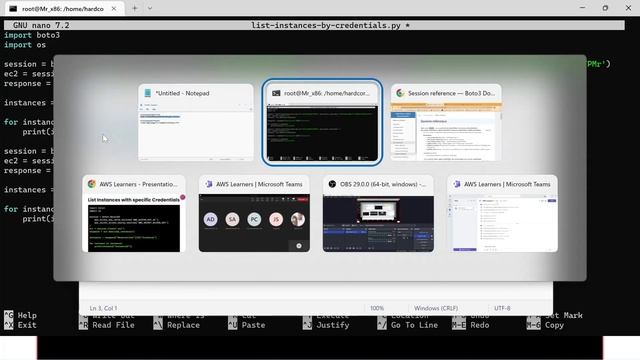 Lecture 6 | Part 2 - Mastering AWS SDK using Python Boto3 | Scripting & #aws CloudShell tutorial