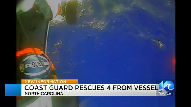 Coast Guard rescues 4 from overturned catamaran off North Carolina coast смотреть онлайн