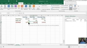 Obj. 3-5 (1/1) Troubleshoot Formulas 77-728 MOS Excel 2016 Expert Tutorial