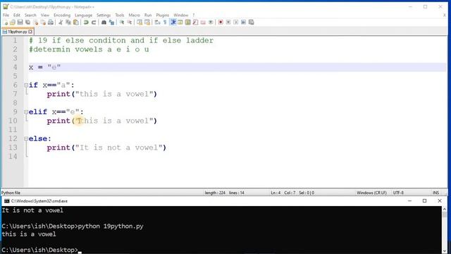 #19 if else and else if Ladder in Python (Hindi)
