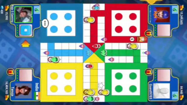 Ludo game in 4 players | Ludo king new update gams poki , 234 play game , live lodo  gameplay #302