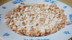 Рыбный салат с рисом