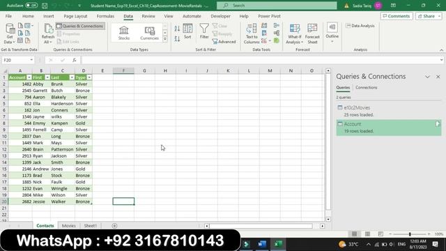 Exp19_Excel_Ch10_CapAssessment_Movie_Rentals | Exp19 Excel Ch10 CapAssessment Movie Rentals