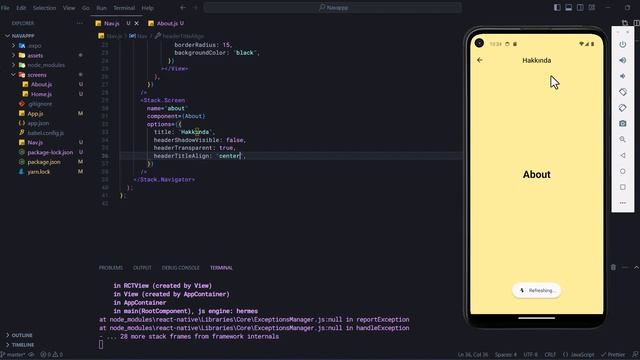 React Native - Native Stack Navigator Kullanımı # 2 смотреть онлайн