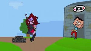 Friday Night Funkin & minecraft funny video