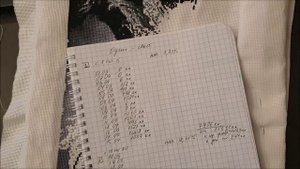 Один 1 часть сентября / вышивка крестиком