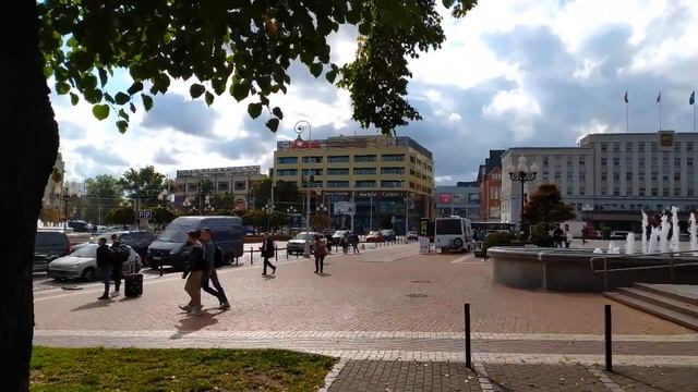 Красота Калининграда. Площадь Победы. Видео зарисовка. Осень 2021год.