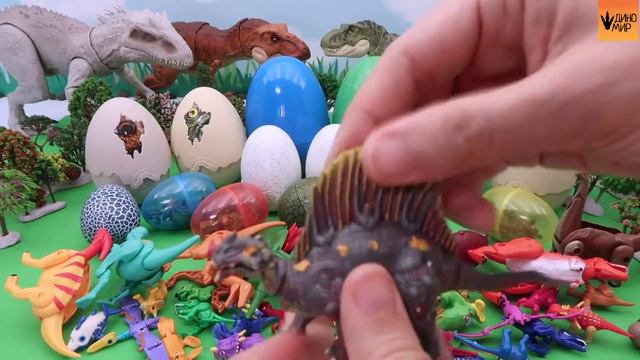 Яйца динозавров. Лот игрушек из яиц динозавров. Jurassic World смотреть онлайн