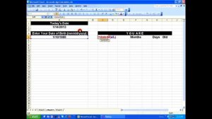 MS Excel Tutorial - Age Calculator HD