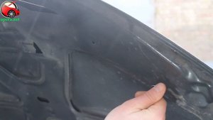 Установка упора / амортизатора капота на Renault Symbol (www.upora.net)