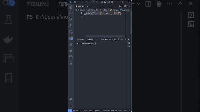 Learn the max() built-in function in python in just 1 minute #python #programming