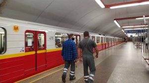 WAGONMASZ 81.572 | M1➜ KABATY | POLE MOKOTOWSKIE | MOKOTÓW, WARSZAWA | #metro #warsaw #subway #PL