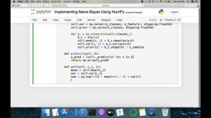 Implementing Naive Bayes Using NumPy