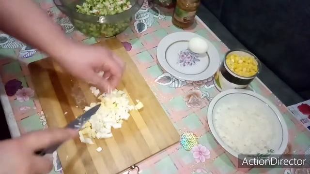 Салат Крабовый с рисом без майонеза смотреть онлайн