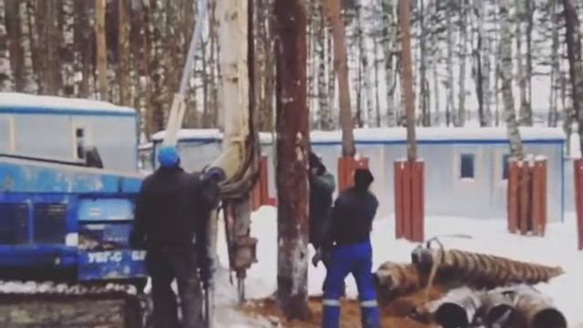 Устройство шпунтового ограждения✅погружение трубы 6м.