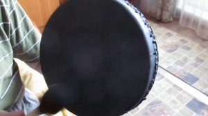 35 см Текстильный бубен.  Textile tambourine.