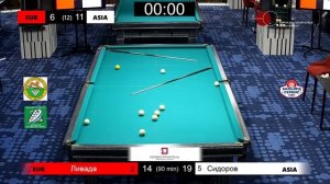 Ливада Н. - Сидоров А.| Евроазиатский кубок по бильярду | 2023 г.