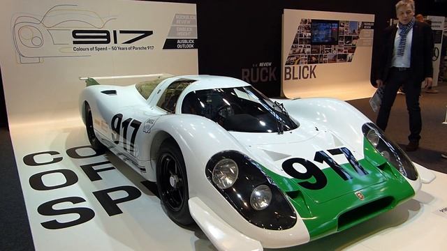 классический порше, порше для гонок, история Porsche 917, выставка порше, порше 917, новости авто