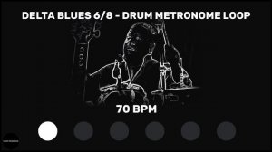 Delta Blues 6/8 | Drum Metronome Loop | 70 BPM
