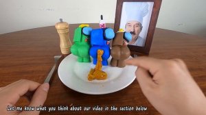 Kluna tik Eating the Whole AMONG US CREWMATE | Mukbang eating Asmr
