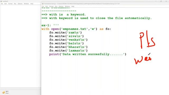 File Object Properties in Python | Best Python Training institute in KPHB | Python Telugu Tutorials
